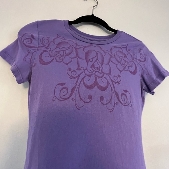 Purple Rhinestone Back Tee - Medium - Picture 11 of 15